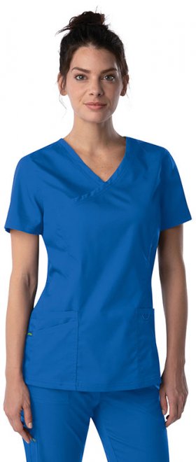 Women's ProFlex Mock Wrap Scrub Top by Landau