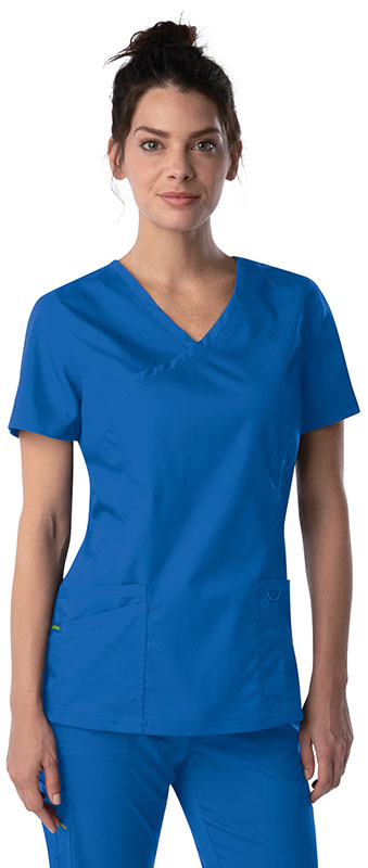 Mock Wrap Scrub Top : Welcome to the Medical Center Bookstore Online