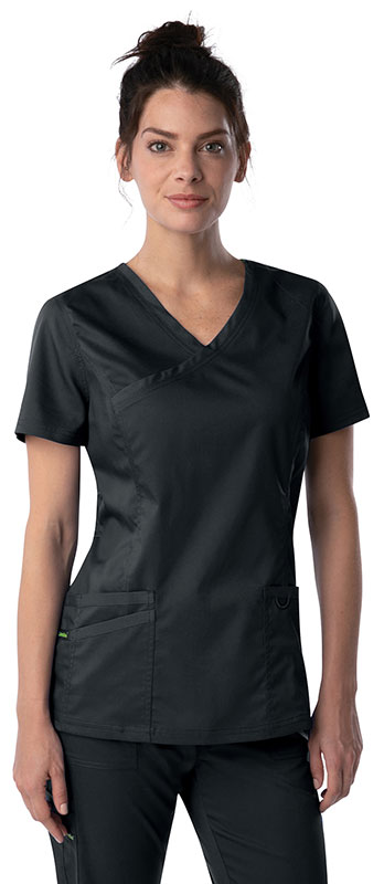 Mock Wrap Scrub Top